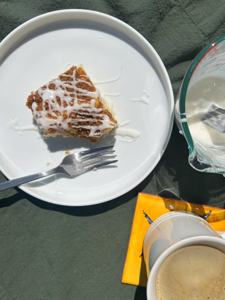 Cardamom spiced coffee cake